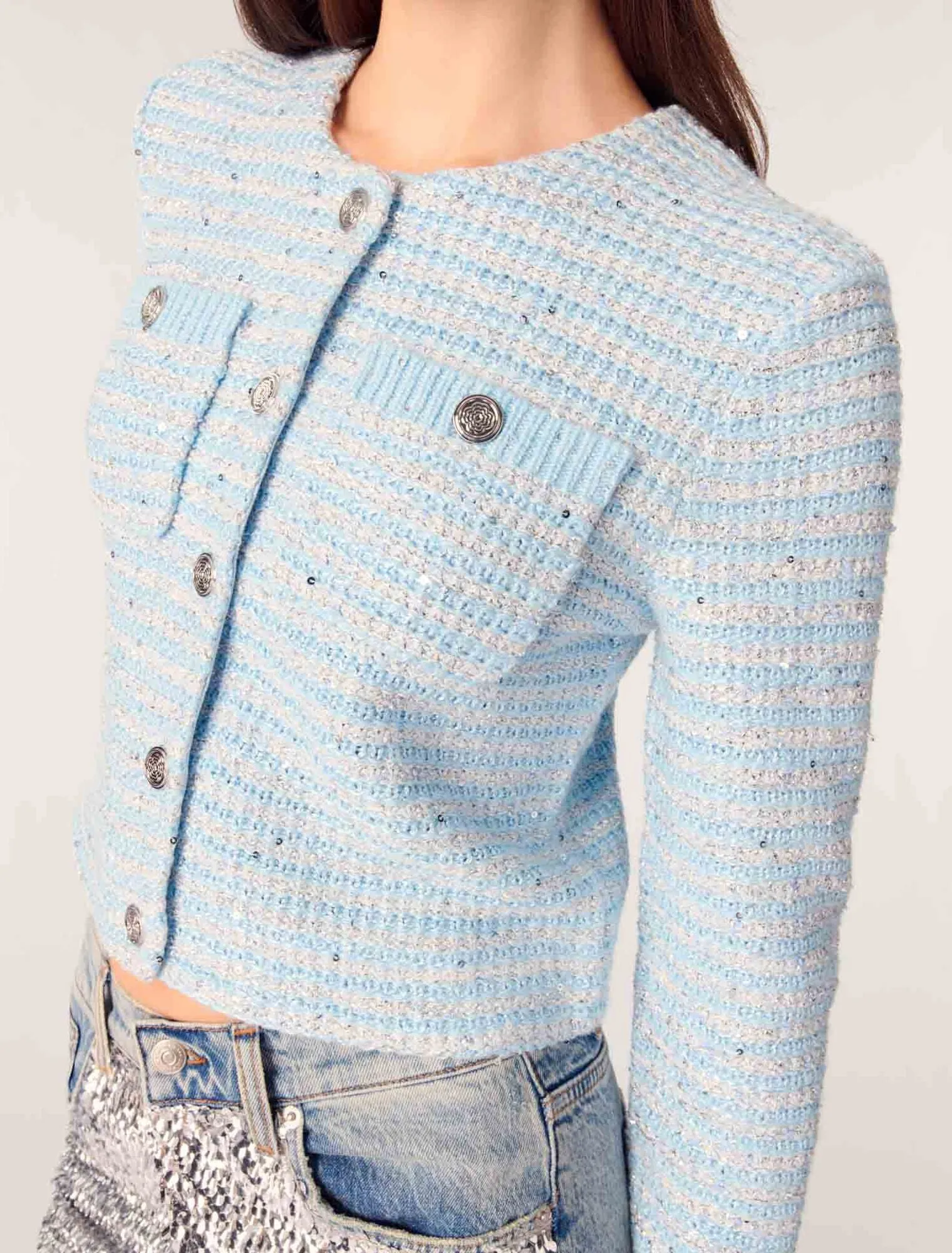 Sequinned cardigan