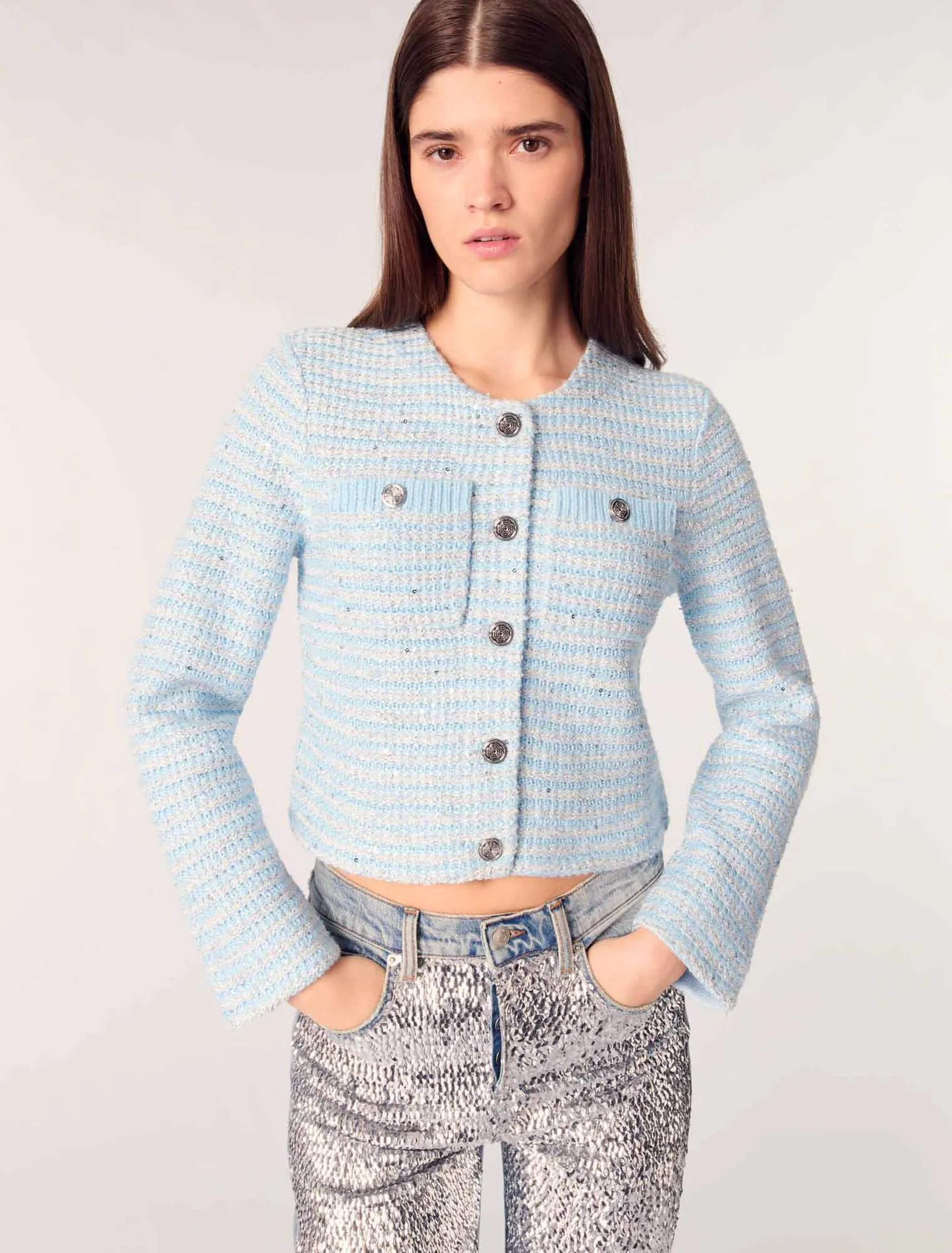 Sequinned cardigan