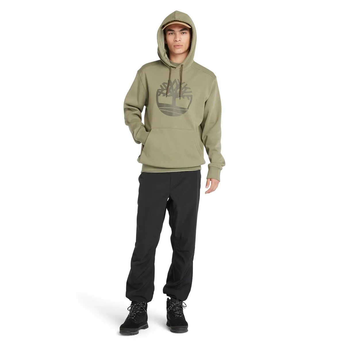 Timberland Tree Logo Hoodie Men's Top | Green