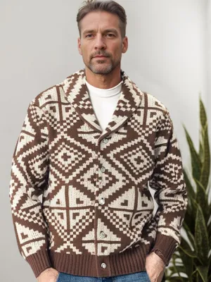 Trendy Shawl Collar Knit Cardigan