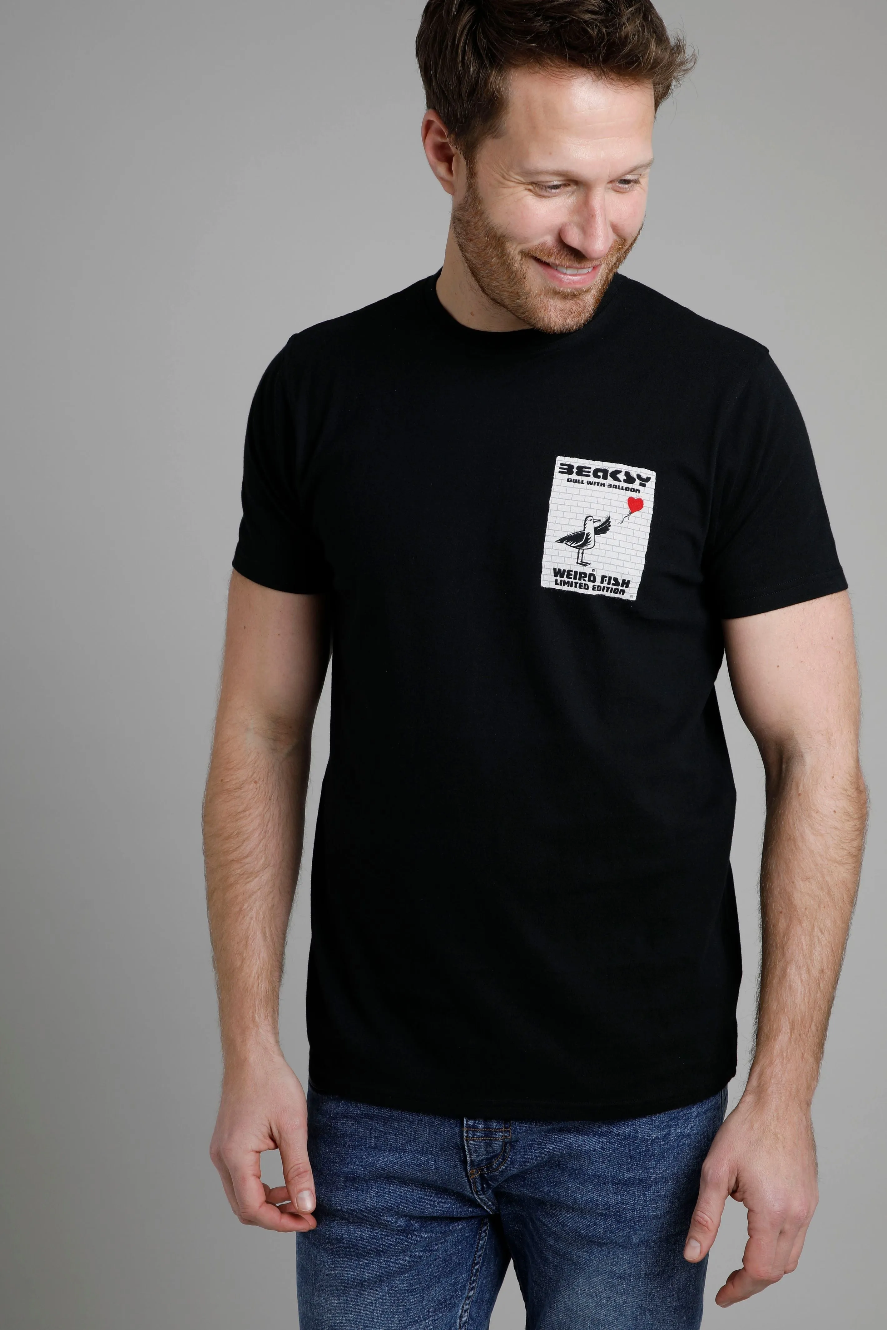 Weird Fish Beaksy Artist T-Shirt-Black