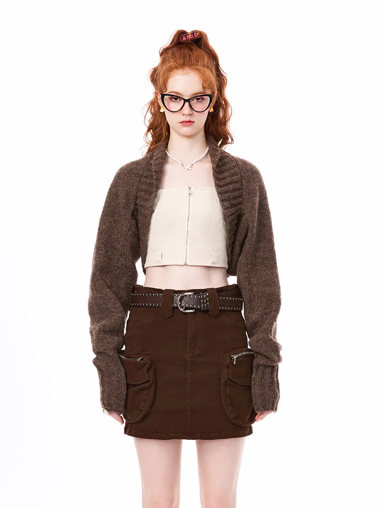 Y2k Women's cardigan knitted Cardigan top female
